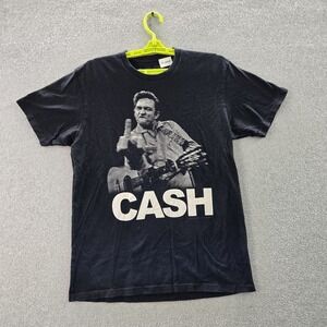 Jim Marshall Clothing Men Shirt M Black Graphic Print Johnny Cash Grunge